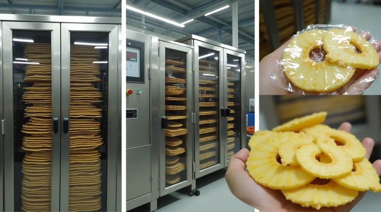 دستگاه خشک کن آناناس صنعتی | راهنمای جامع خرید، ویژگی‌ها و مزایا 5