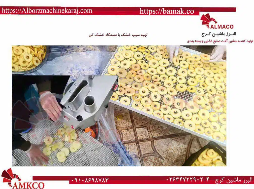 طرز تهیه سیب خشک دارچینی جادویی با خشک کن 50 سینی 4