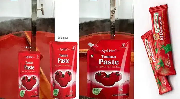 خط تولید پخت رب گوجه فرنگی و دستگاه پرکن رب دویی پک 5