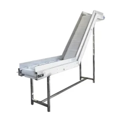 دستگاه نوار بازبینی با انتقال کی دستگاه بسیار کاربردی در خطوط تولیدی محصولاتی مانند خلال سیب زمینی برای انتقال و بازبینی محصول می باشد