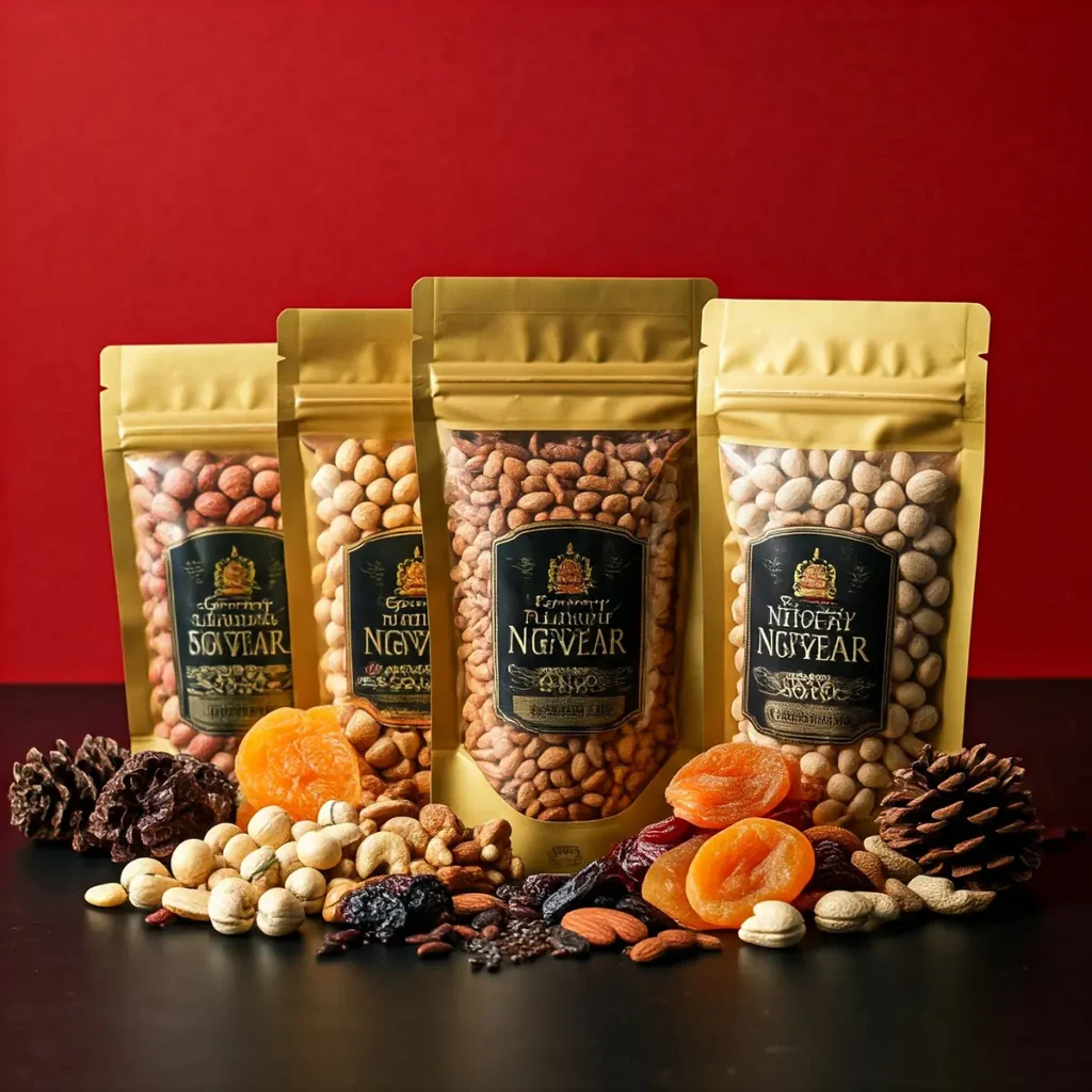 بهترین و جدیدترین انواع بسته بندی آجیل و خشکبار برای شب عید 4