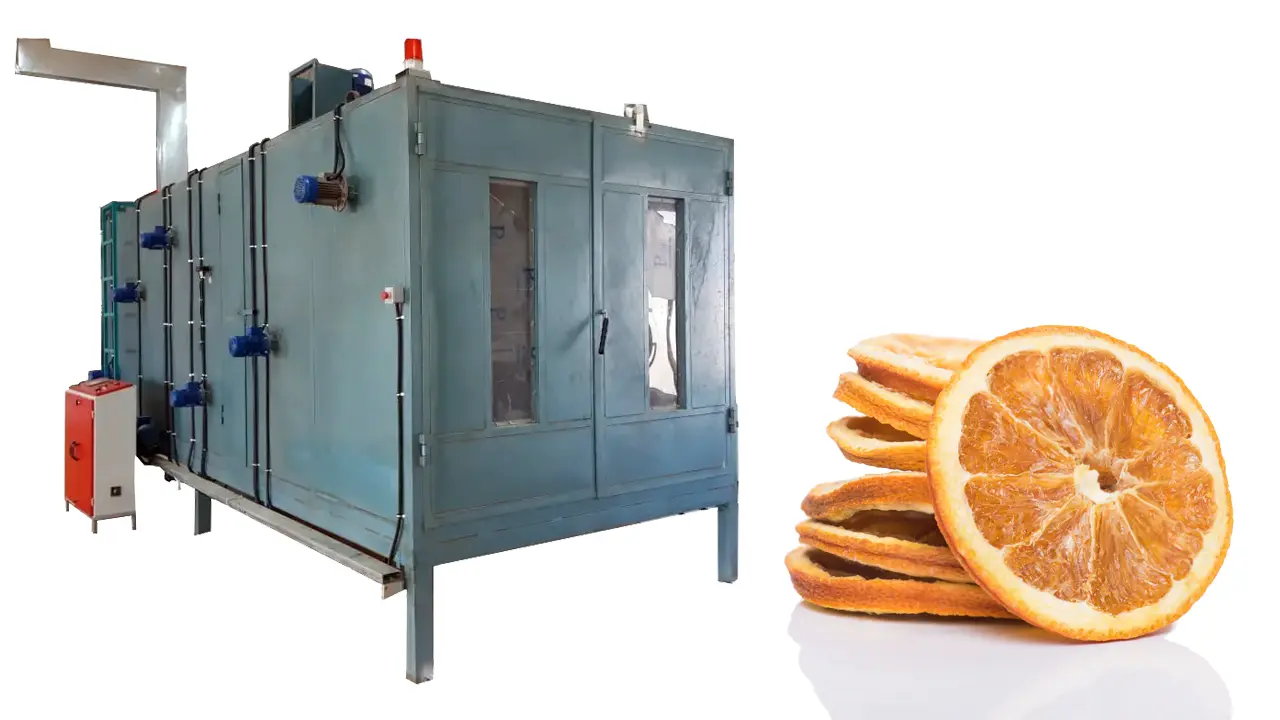 آشنایی با مراحل و دستگاه‌های مورد نیاز برای خشک کردن پرتقال صنعتی؛ به همراه نکات طلایی و معرفی تجهیزات شرکت البرز ماشین کرج.