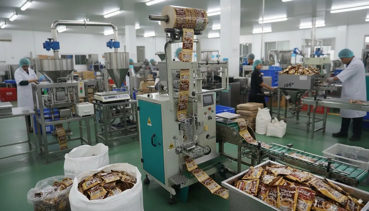 دستگاه بسته بندی ساشه پودری چهار طرف دوخت 5