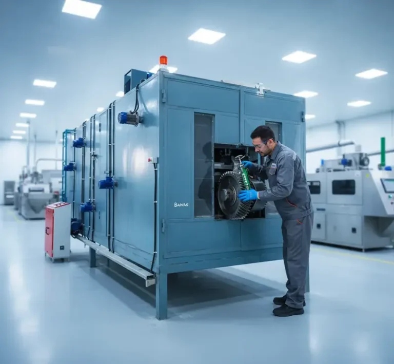آموزش کامل نگهداری خشک کن صنعتی برای افزایش عمر و راندمان دستگاه. با چک‌ لیست‌ های روزانه، هفتگی و ماهانه، اصول تمیزکاری و عیب‌یابی آشنا شوید