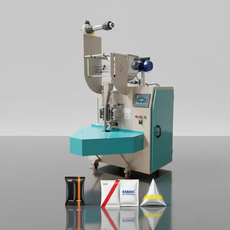 دستگاه ساشه سه کاره چیست؟ با یک ماشین، 3 نوع بسته بندی متفاوت تولید کنید: ساشه مدادی، سه طرف دوخت و هرمی. انعطاف‌ پذیری بی‌ نظیر برای محصولات برند شما.