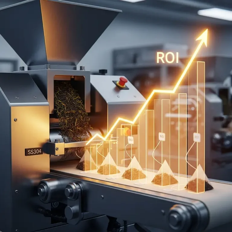با تحلیل دقیق قیمت دستگاه بسته بندی چای و سودآوری آن، ببینید آیا این سرمایه‌گذاری صرفه اقتصادی دارد یا خیر. ✅ محاسبه بازگشت سرمایه (ROI) + مثال عددی.