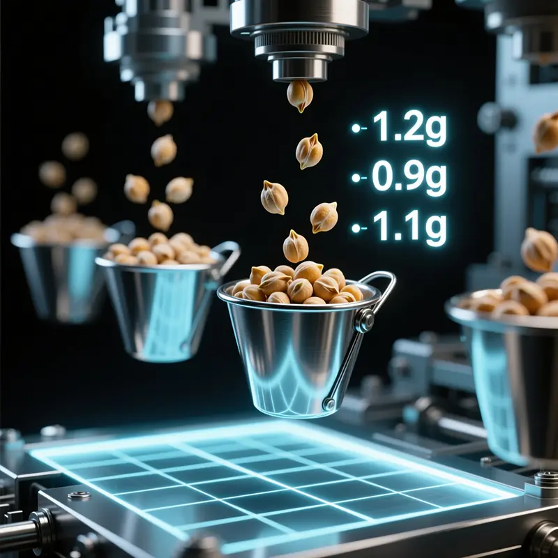 دستگاه بسته بندی توزین دار چیست و چرا برای بسته بندی حبوبات و خشکبار ایده‌آل است؟ 5