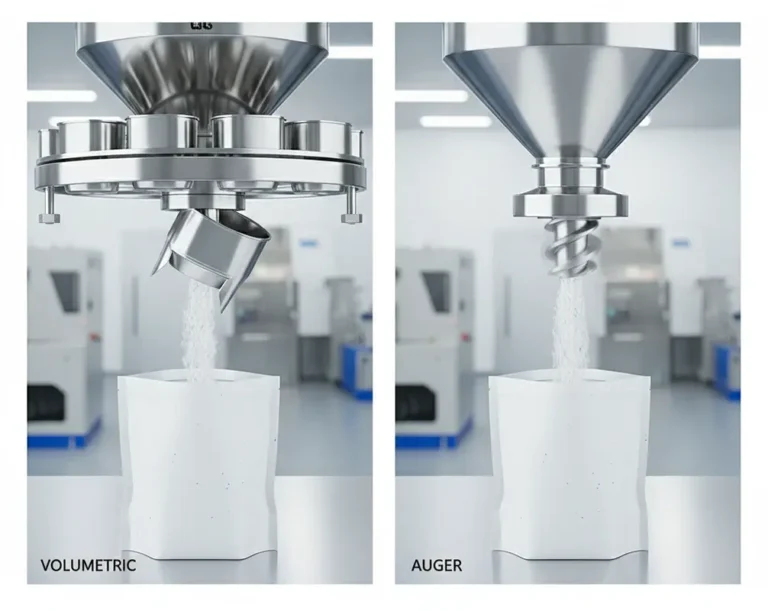 تفاوت دستگاه بسته بندی حجمی و پودری چیست؟ با مقایسه کامل دستگاه بسته بندی حجمی و پودری (اوگر)، بهترین انتخاب را برای محصول خود داشته باشید.