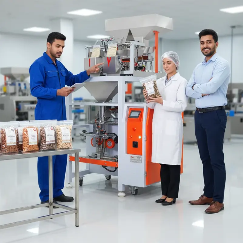 دستگاه بسته بندی توزین دار چیست و چرا برای بسته بندی حبوبات و خشکبار ایده‌آل است؟ 4