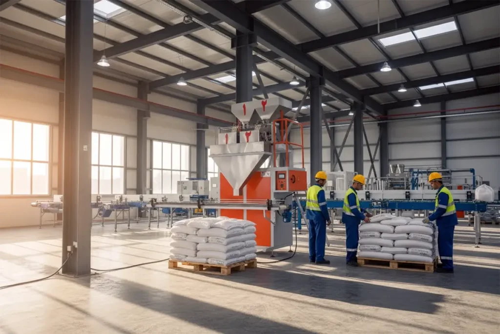 راهنمای جامع انتخاب دستگاه کیسه پرکن؛ از سیمان تا صنایع غذایی 4