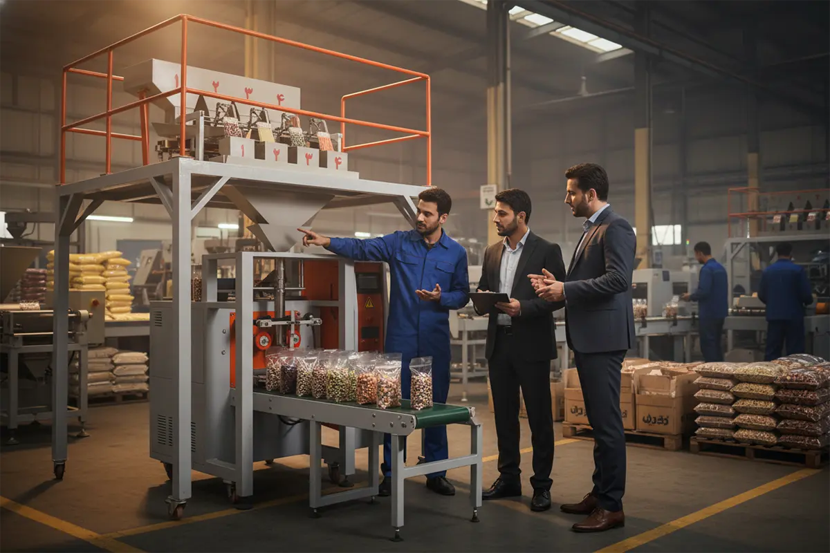 جامع‌ترین راهنمای خرید دستگاه بسته بندی در ۲۰۲۵. از نیازسنجی تا مقایسه فروشندگان و انتخاب دستگاه مناسب کسب‌وکارتان. با این راهنما هوشمندانه سرمایه‌گذاری کنید.