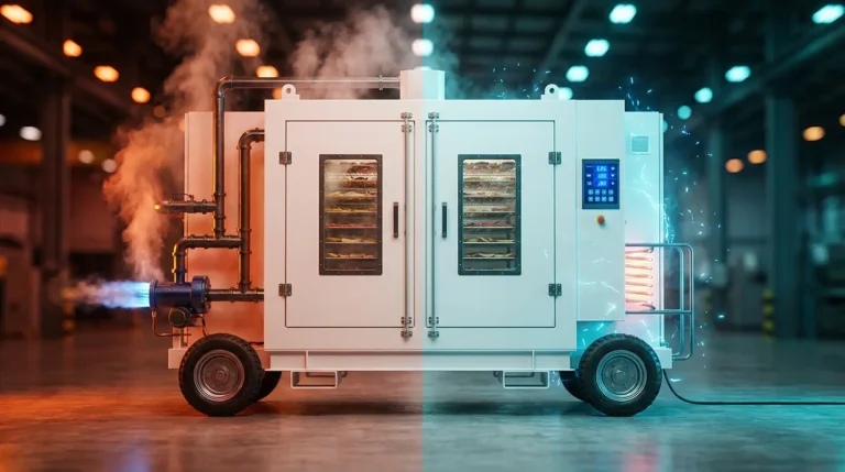 کدام دستگاه سودآورتر است؟ با مقایسه خشک کن گازی و برقی از نظر هزینه سوخت، کیفیت محصول و بازگشت سرمایه، بهترین انتخاب را برای کارگاه خود داشته باشید.