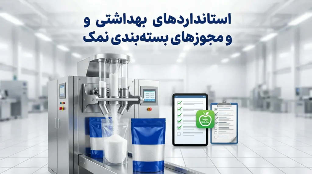 📜 استانداردهای بهداشتی و مجوزهای بسته‌بندی نمک: راهنمای جامع دریافت سیب سلامت (۱۴۰۴) 4