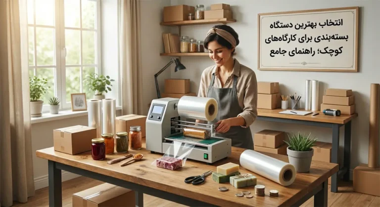 دنبال دستگاه بسته‌بندی کارگاه کوچک با قیمت مناسب هستید؟ راهنمای انتخاب بهترین دستگاه مناسب کسب و کار خانگی با برق تک‌فاز و بازگشت سرمایه سریع را اینجا بخوانید.