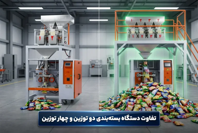 تفاوت دستگاه بسته‌بندی دو توزین و چهار توزین؟ در دوراهی انتخاب مدل دستگاه هستید؟ این راهنما با بررسی دقیق تفاوت دو توزین و چهار توزین را با هم بررسی میکنیم.