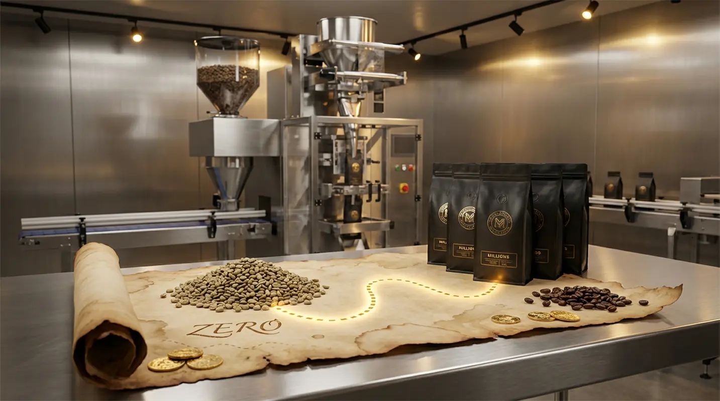 راهنمای جامع راه‌اندازی خط بسته‌بندی قهوه؛ از محاسبه دقیق سود خالص و آنالیز هزینه تجهیزات (کارگاهی تا صنعتی) تا مراحل اخذ مجوزهای بهداشتی در این مقاله بخوانید.