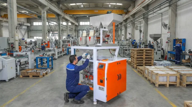 آموزش تنظیم سیستم توزین دستگاه بسته‌بندی