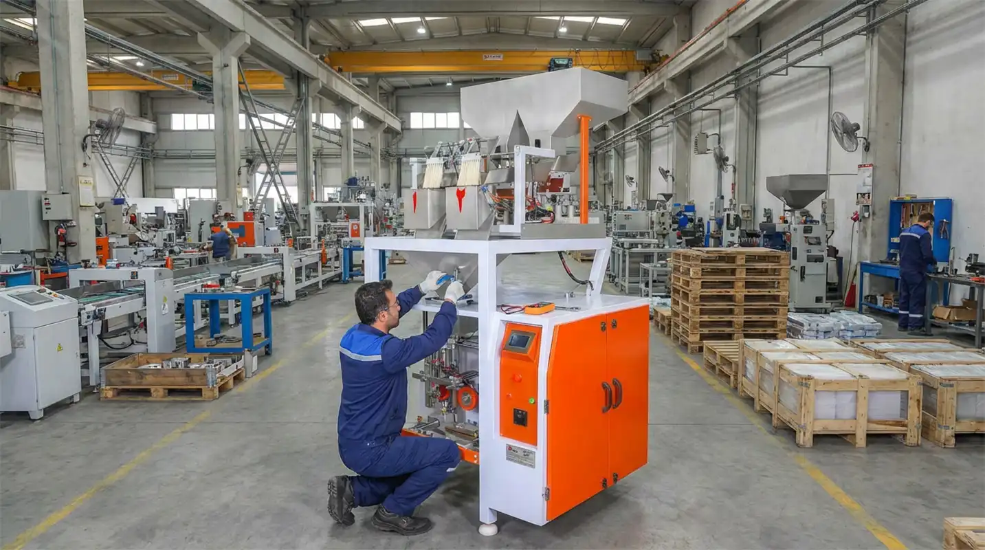 آموزش تنظیم سیستم توزین دستگاه بسته‌بندی